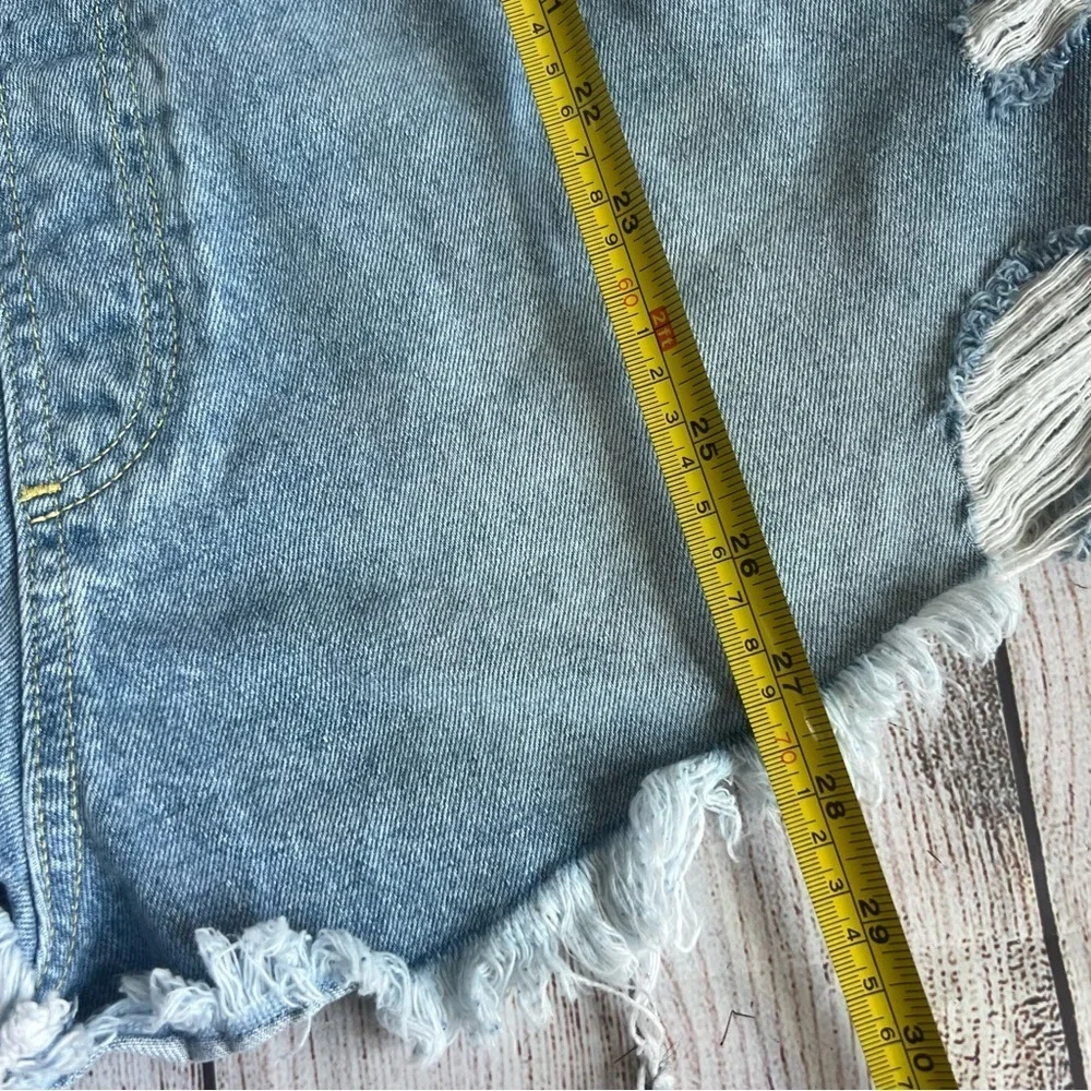 We The Free Blue Denim Shortalls 30 - Picture 3 of 6